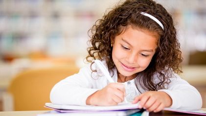 girl studying